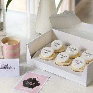 Cupcakes decorated with your personalised logo or image for Corporate Events and gifting