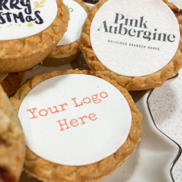 Personalise your Corporate gifts this Christmas with our logo branded Mince Pies