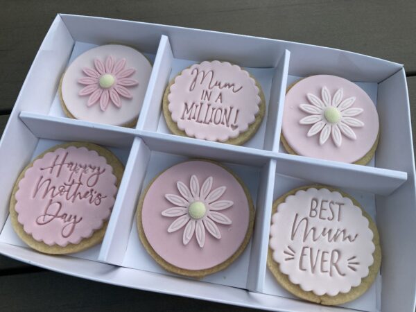 Mother's Day Gift Shortbread Biscuits - Pink Aubergine Branded Bakes